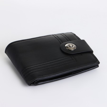 Male purse on a magnet, black color-3