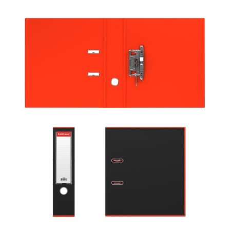 A4, 70 mm, Erichkrause Accent folder, with arched mechanism, red-1