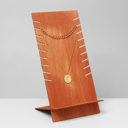 Standing for pendants, chains, 9 seats, plywood, Polyder color-1