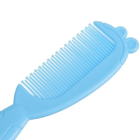 Hair care kit: comb and brush "Bear", blue color-3