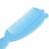 Hair care kit: comb and brush "Bear", blue color