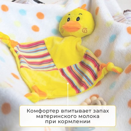 A blanket with a toy crumb I am "chicken" 75*90cm-1