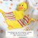 A blanket with a toy crumb I am "chicken" 75*90cm
