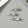 Invisibility for hair "Agatha" (set of 3 pcs) star, 5 cm, silver