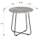 Journal table Beautystyle 14, 450x450x470, Gray Shpat/Black
