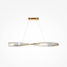 Suspension lamp Maytoni P097PL-L28BS3K, LED, 27W, 100x8x311.1 cm, 1900lm, brass color
