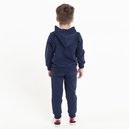 Costume for a boy (sweatshirt/pants), dark blue color, height 98-3