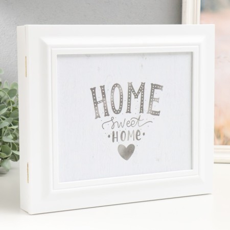 Key closed "House, dear house" 26.5x31.5 cm white-1