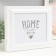Key closed "House, dear house" 26.5x31.5 cm white