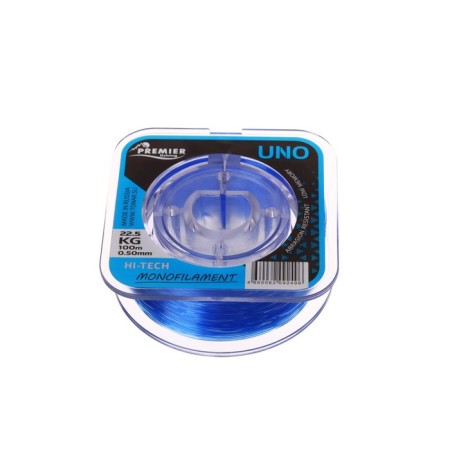 Premier Fishing uno fishing line, diameter 0.5 mm, test 22.5 kg, 100 m, blue