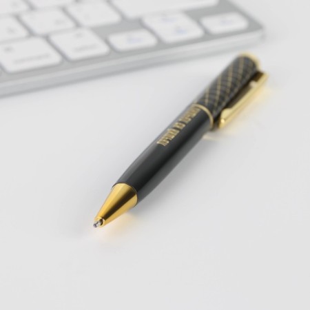 Pen in the gift case "Best Man", metal, blue pasta-2