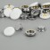 Installation buttons, delta, d = 15 mm, 10 pcs, white color