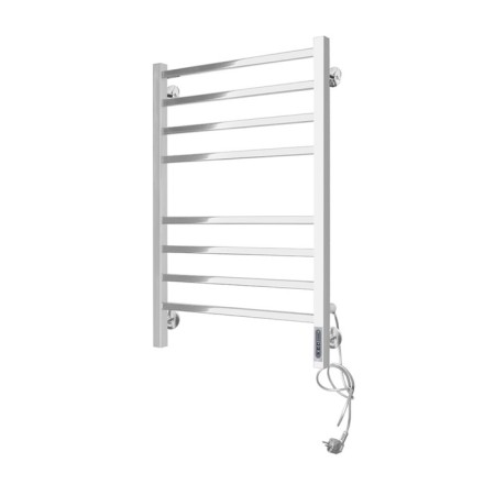 Domoterm electric heated towel rail "Quadro" P8, 500x800 mm, right, chrome