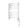 Domoterm electric heated towel rail "Quadro" P8, 500x800 mm, right, chrome
