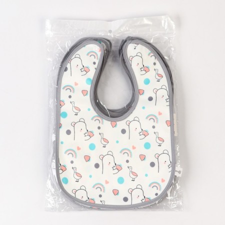 Badion of the children's baby I (packing 10 pcs., Gray edging)-5