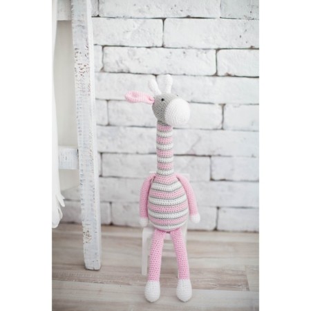 Knitting set. Amigurumi: Soft toy "Malaini Girafics", 41 cm-5