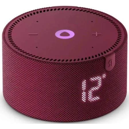Smart Column "New Yandex Mini Station", Voice Assistant Alice, 10W, with a clock, red-2