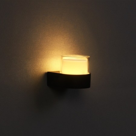 Facade lamp "Grand", FSD-033, 5 W, 3000K, IP65, 220 V, plastic, black-3