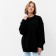 Jumper (sweatshirt) Women's Minaku: Casual Collection Black Color, Rr. 42