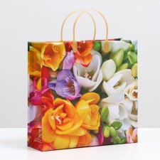 Summer Bouquet package, soft plastic, 30 x 30 cm, 120 μm