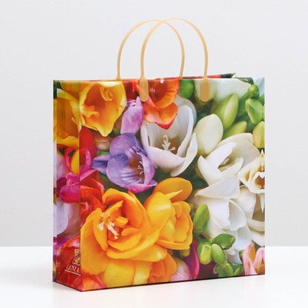 Summer Bouquet package, soft plastic, 30 x 30 cm, 120 μm
