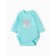 Body baby with long sleeve, mint color, height 74