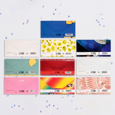 Set of envelopes for money "ahaha" 10 pieces-2