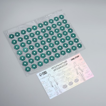 Iplikator-river, PVC base, 70 modules, 32 × 26 cm, transparent/green color-1