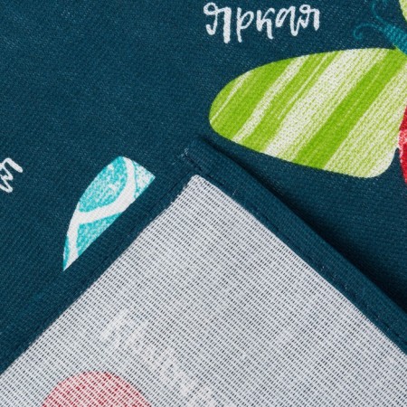 Kitchen towel "Rainbow butterflies" 35x60 cm-3