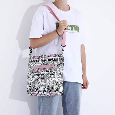 SCOPER with lightning, external pocket, white/pink color-8
