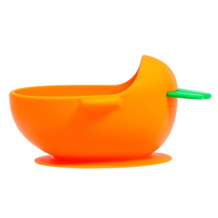 Set for feeding, food silicone, orange color-4