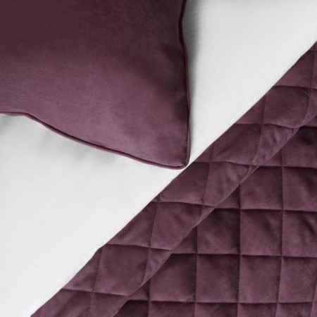 Cover with pillowcases "Kim", size 160x220 cm, wine color-3