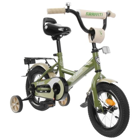 Bicycle 12 "Graffiti Classic, Khaki Color-2