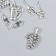 Decor for creativity Metal "Tasting of wine" silver set 4 pcs 2.6x1.4 cm