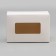 The box is folding, with a window, white, 15 x 10 x 7 cm