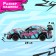 Radio controlled car Perfect, light effects, works on batteries, turquoise color