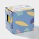 Ceramic mug "Smile", 350 ml, with a wooden lid and spoon, color and pattern mix