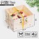 The box for the “white-golden” cupcake, 16 x 16 x 10 cm, New Year