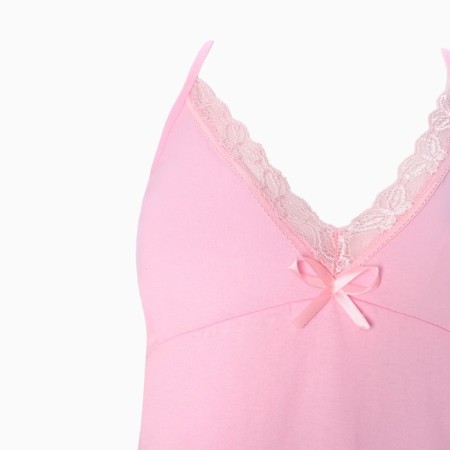 Night shirt female "double openwork", pink color, size 48-1