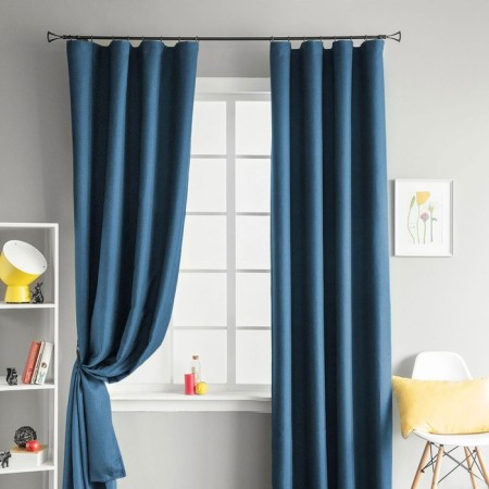 Set of curtains "Merlin", size 2x210x270 cm, blue color