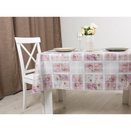 PhotoPrint oilcloth 140 cm, roll 20 m, drawing "Pink flowers"-2
