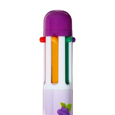 Balloon handle Calligrata, automatic, 6 color, with a pattern, mix-6