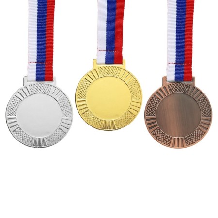 Medal for applying 001 diam 6.5 cm. The color of bronze. With a ribbon-1