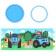 Organizer for the office, 10x8x8 cm, blue tractor