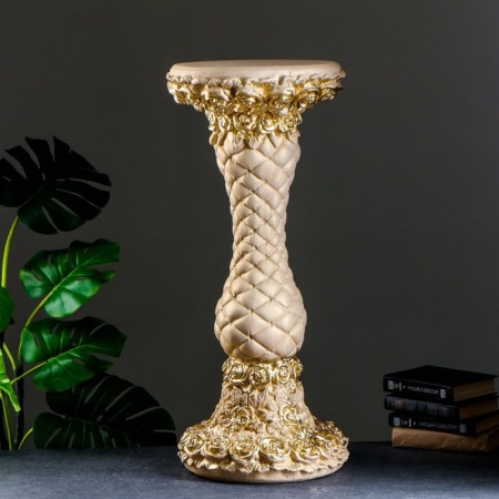 Rose column ivory, 85x40x40cm