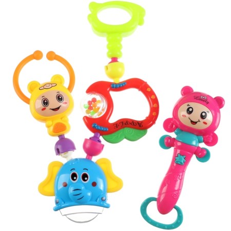 A set of rattles “Gather me”, 5 pcs, bright colors, crumb me