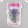 Artificial plant for creativity "Hippeastium" set 6 pcs Violet 11.5 cm