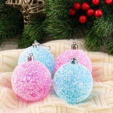 Set of balls plastic D-6 cm, 4 pcs 