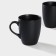 Porcelain mug Magistro Carbon, 380 ml, black color