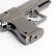 Gas lighter "Desert Eagle" with a laser pointer, black 6x9 cm